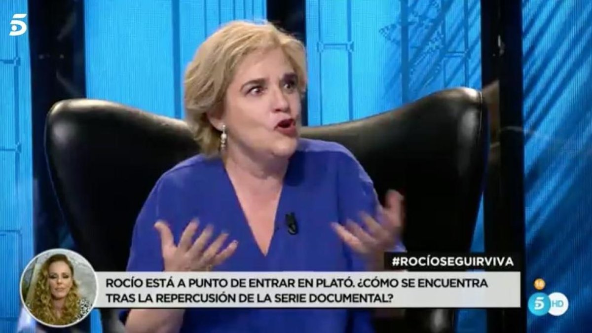 Pilar Rahola defendiendo a Rocío.