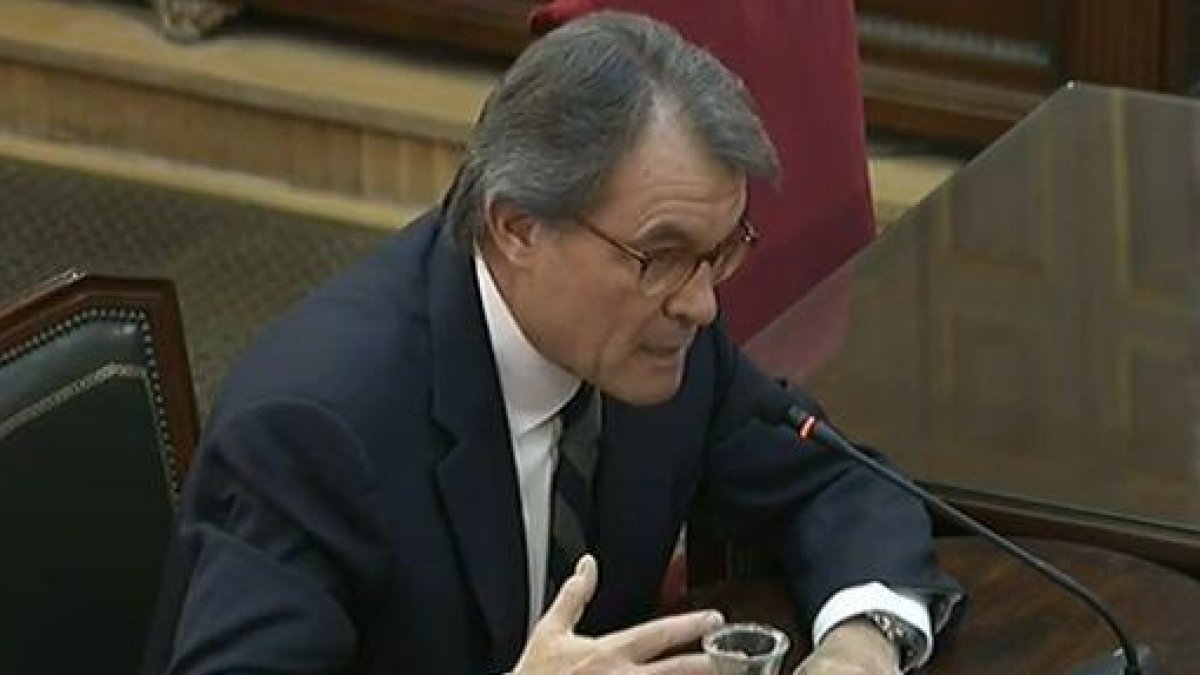 Artur Mas este miércoles en el Supremo.