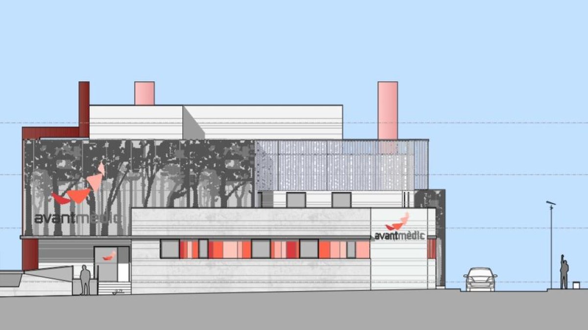 Disseny de la façana de la futura clínica.