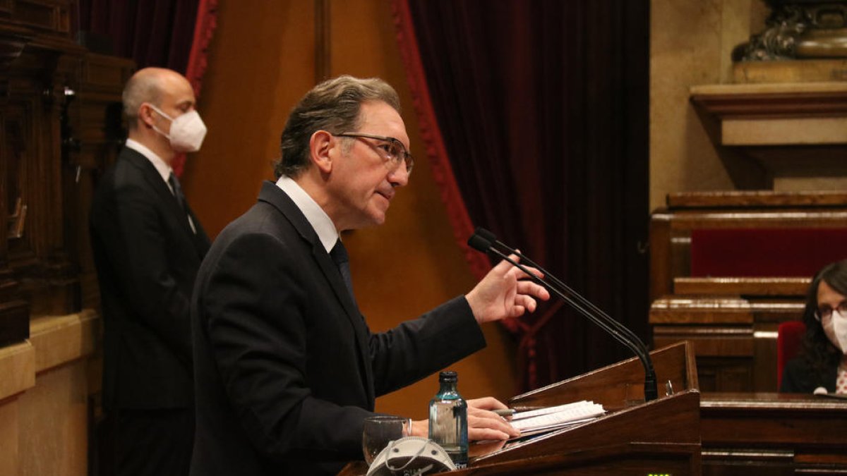 Jaume Giró, conseller de Economía y Hacienda, ayer.