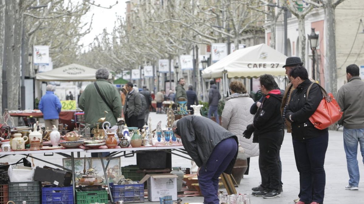 Imatge d’arxiu del mercadillo de rambla Ferran.