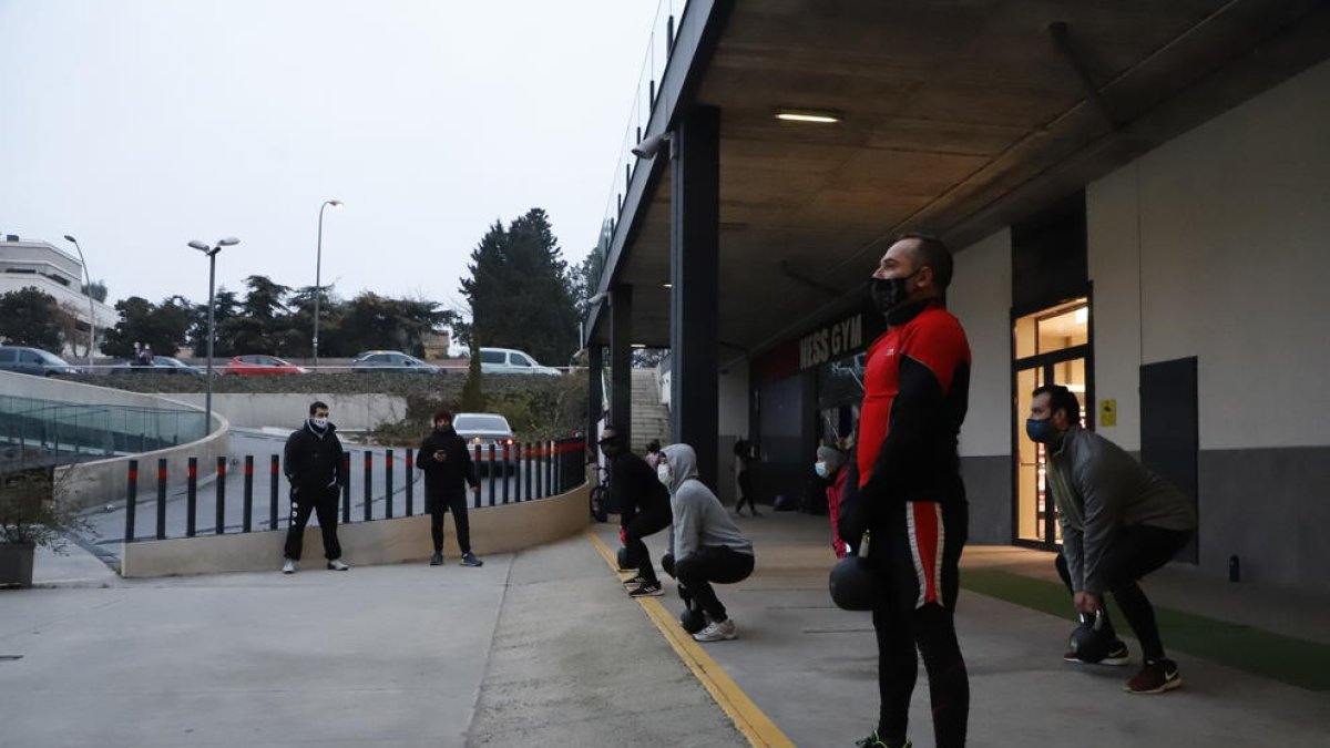 Algunos de los que participaron ayer en una de las sesiones del centro.