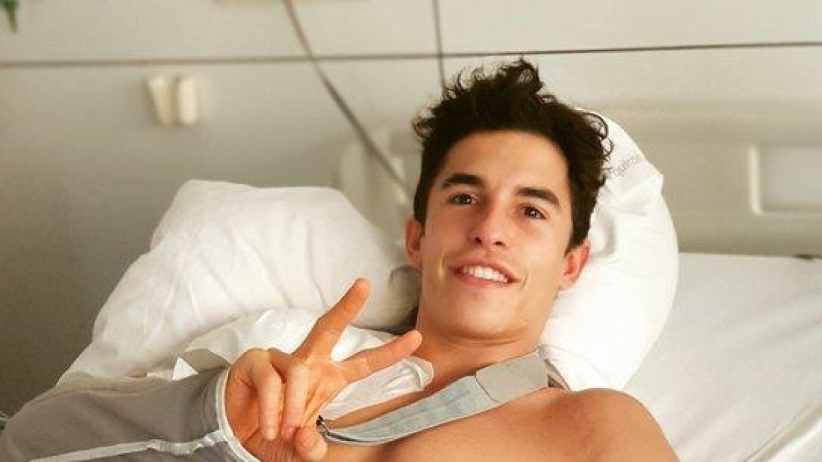 Marc Márquez, satisfet després de l'operació d'espatlla