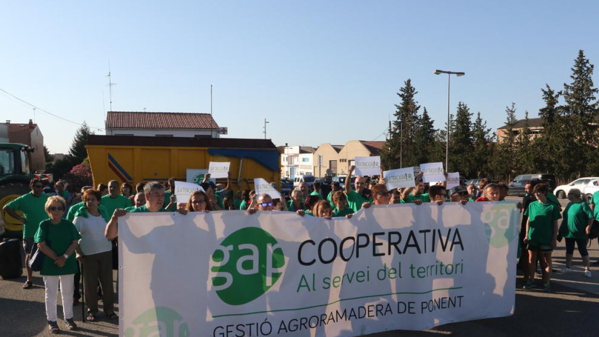 Manifestació a favor de Nova Tracjusa el 2019.