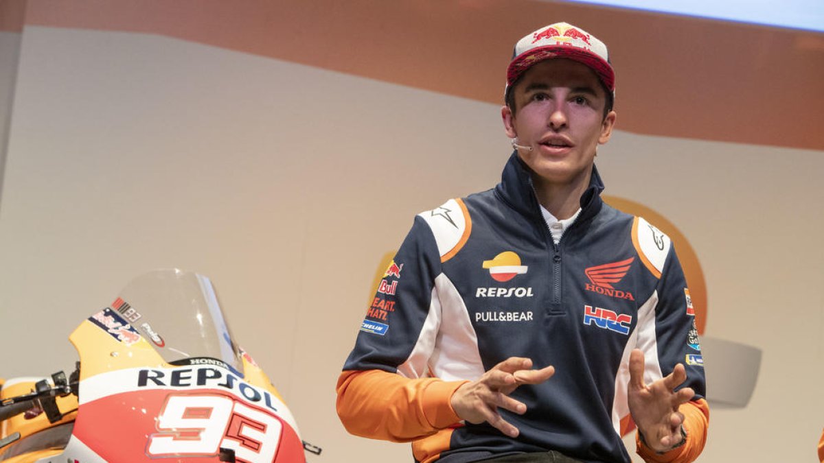Marc Márquez, en imatge d’arxiu, va interactuar ahir amb els seus fans a través d’Instagram.