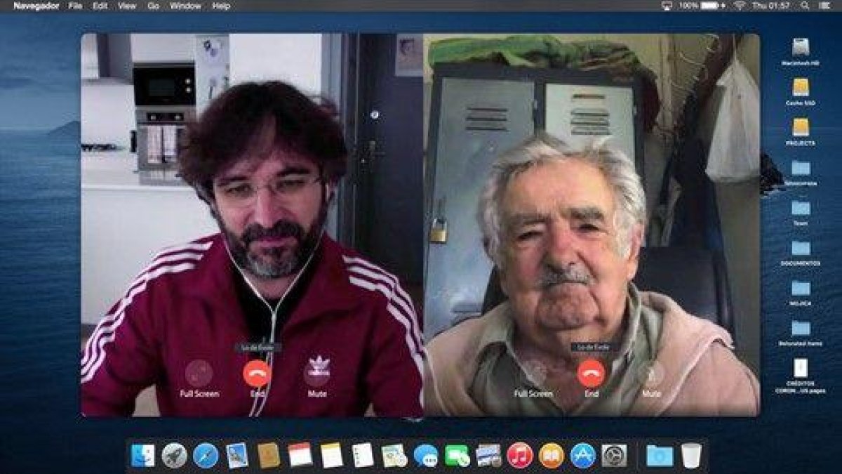 Jordi Évole conversa a distància amb José Mujica.