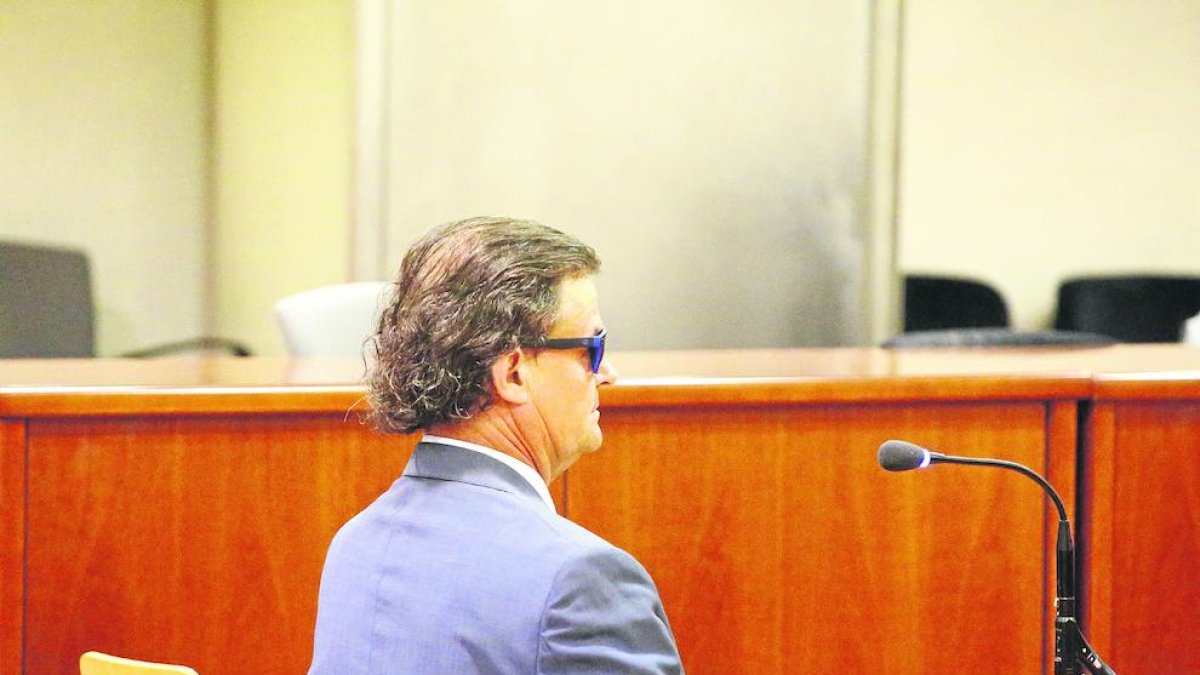Pere Rubinat, en un dels judicis contra ell a l’Audiència.