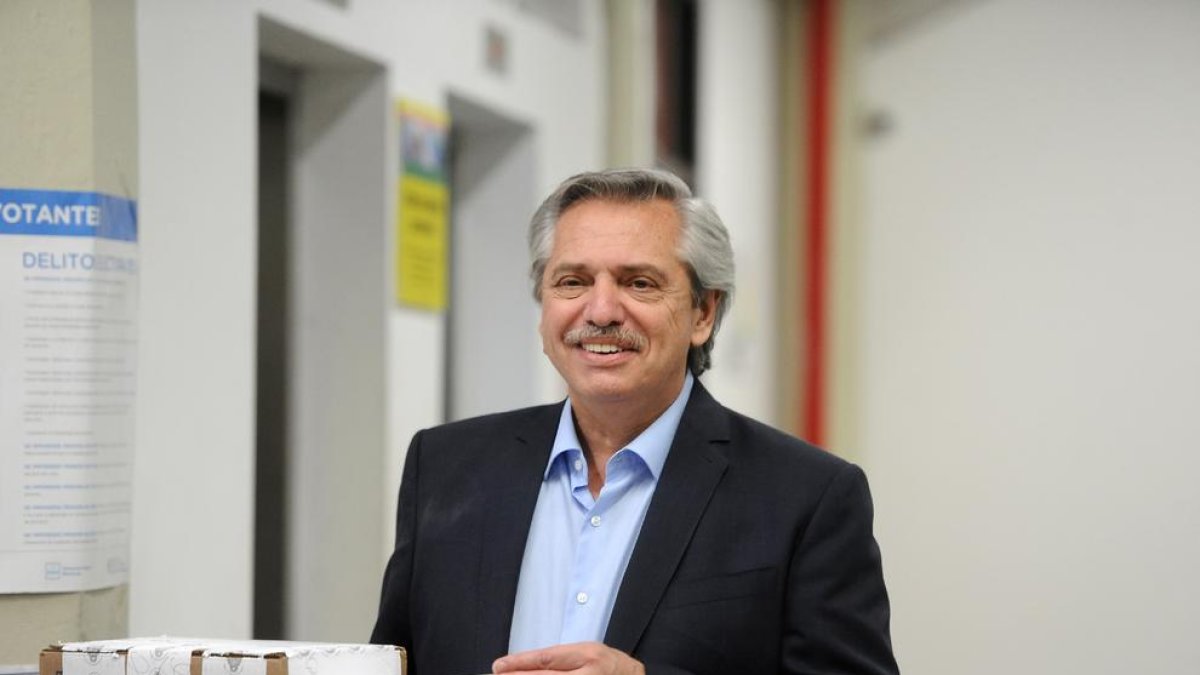 Alberto Fernández, candidato del peronista Frente de Todos.