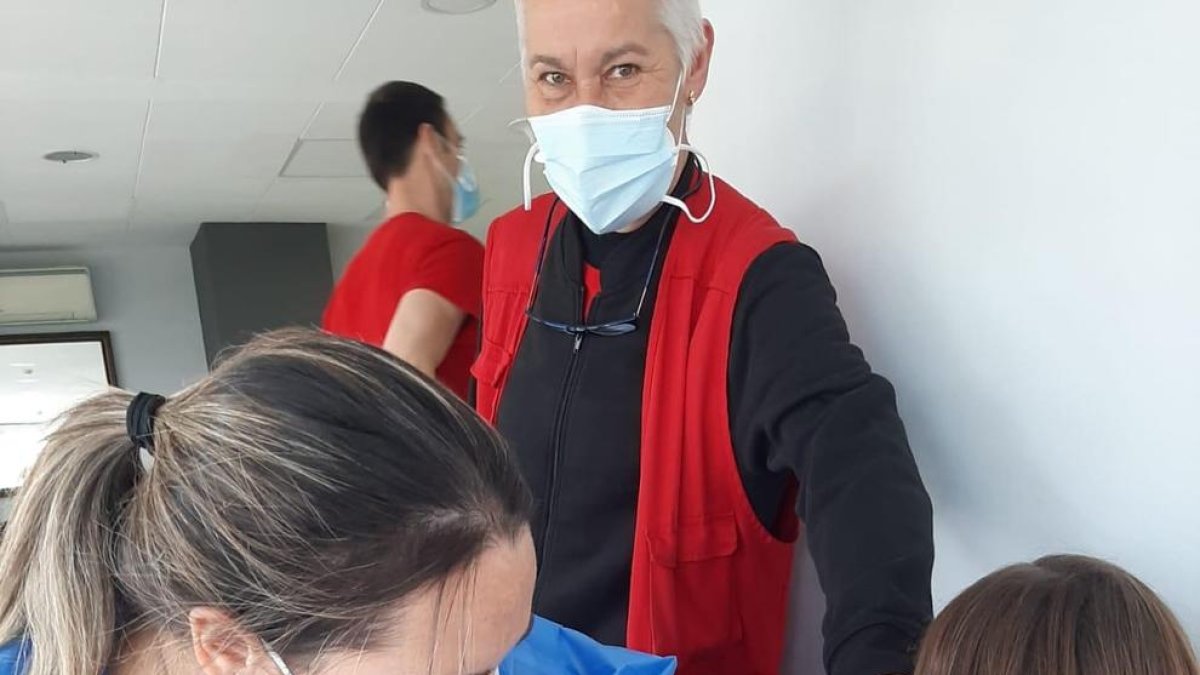 Ahir es va vacunar a la residència Francesc Macià-Aspros a Sidamon.