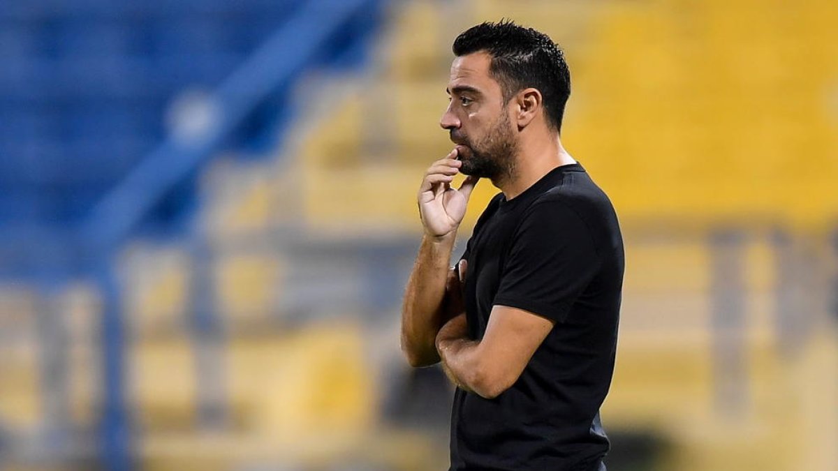 El entrenador Xavi Hernández, en una imagen de archivo