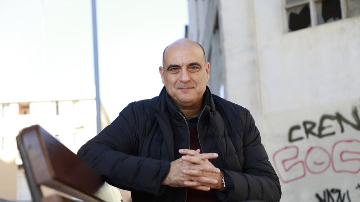 El escritor y periodista Xavier Bosch, ayer en Lleida.