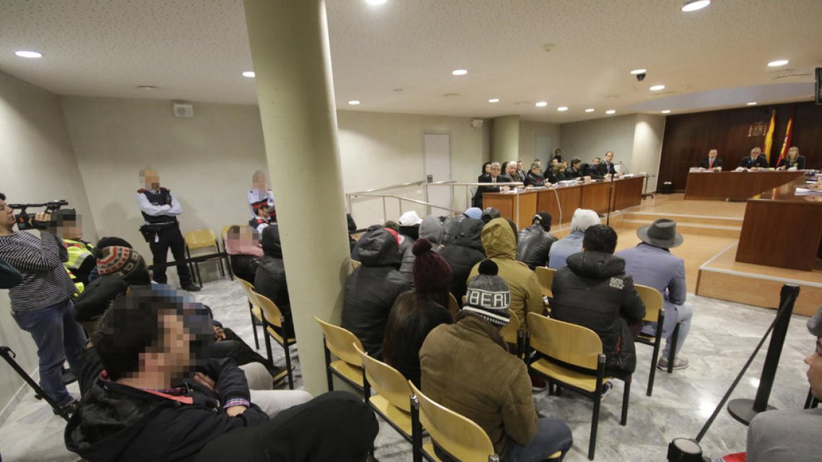 Un juicio contra la banda latina, en 2016 en la Audiencia de Lleida.