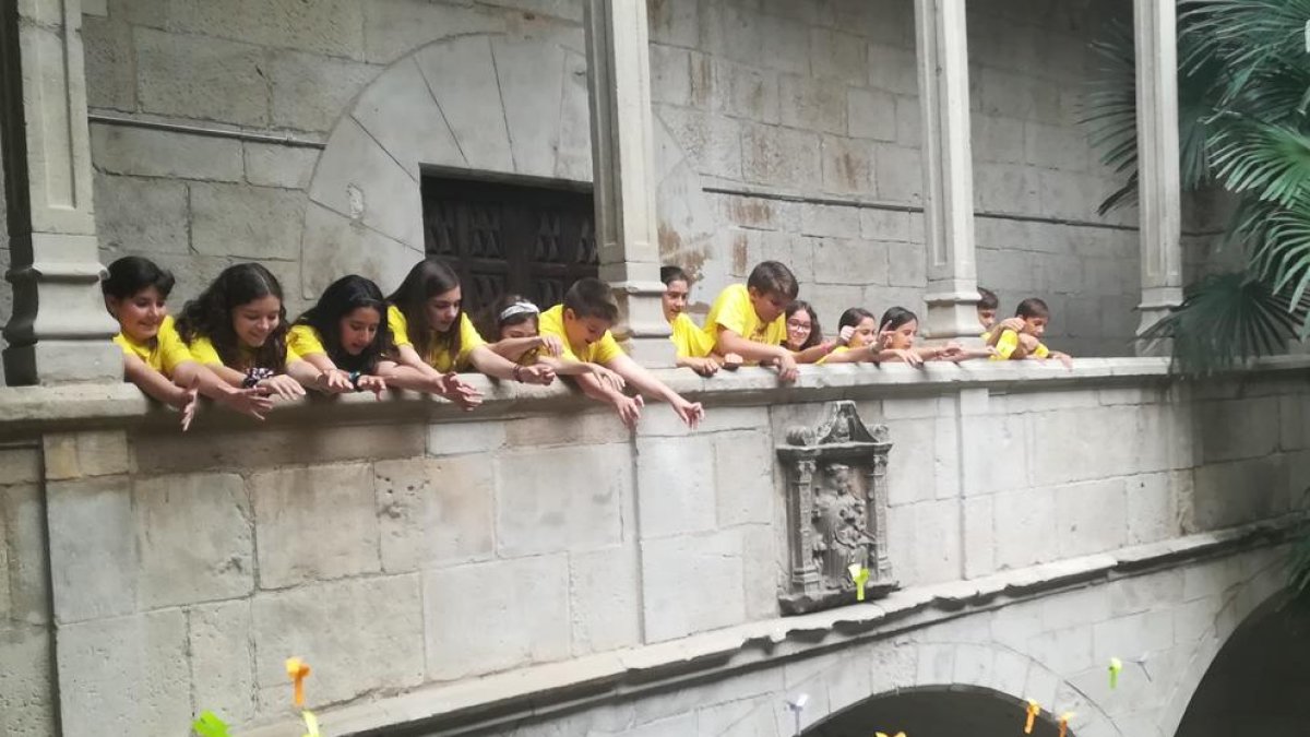 Uno de los experimentos llevados a cabo ayer en el IEI.