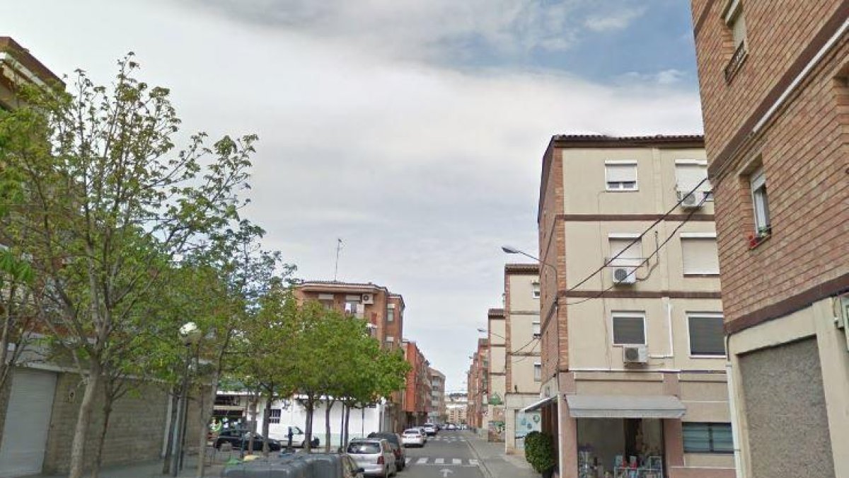 Imatge del carrer d'Àger del barri de la Bordeta de Lleida