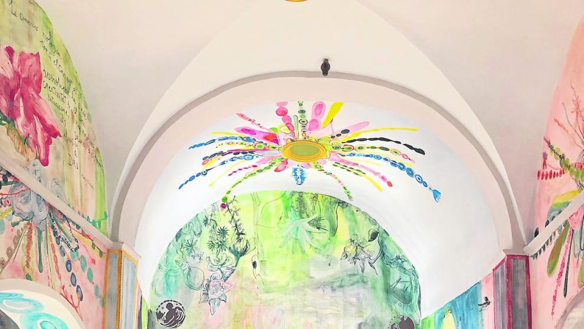Visitantes en la iglesia de Seurí  a finales del año pasado.