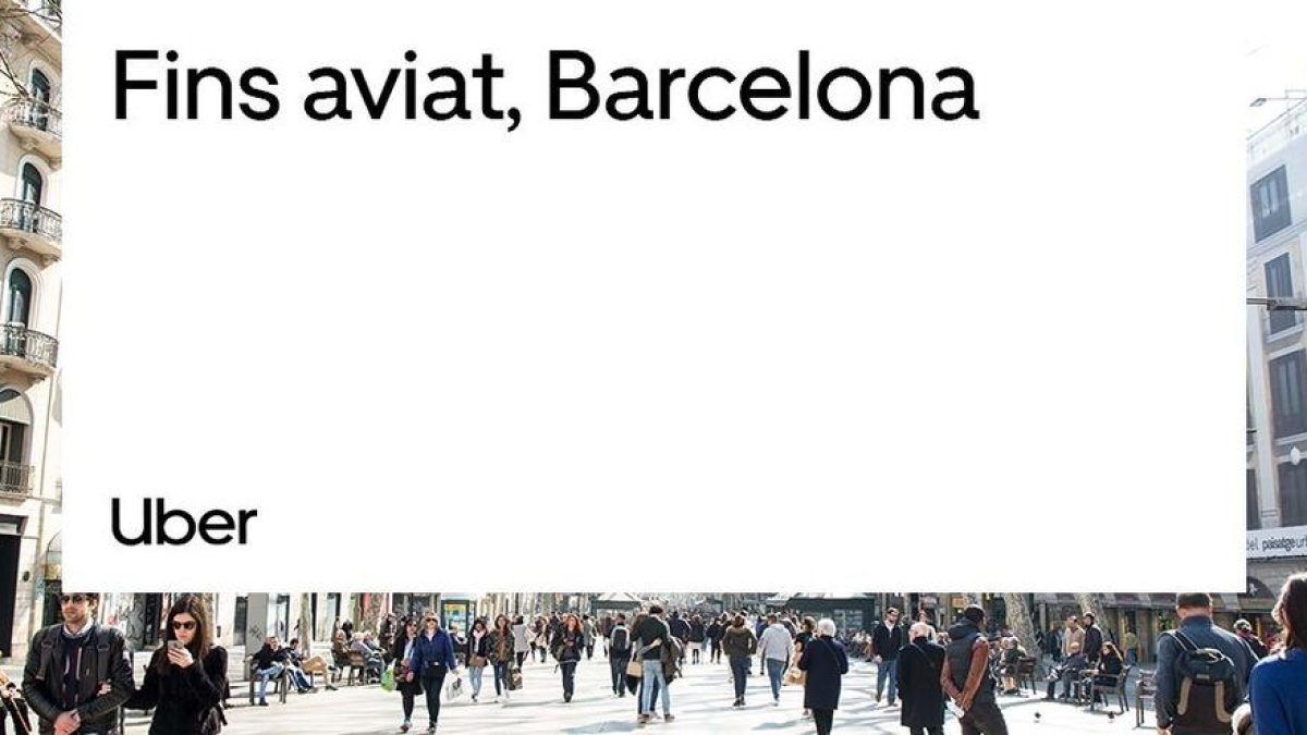Uber diu adéu a Barcelona