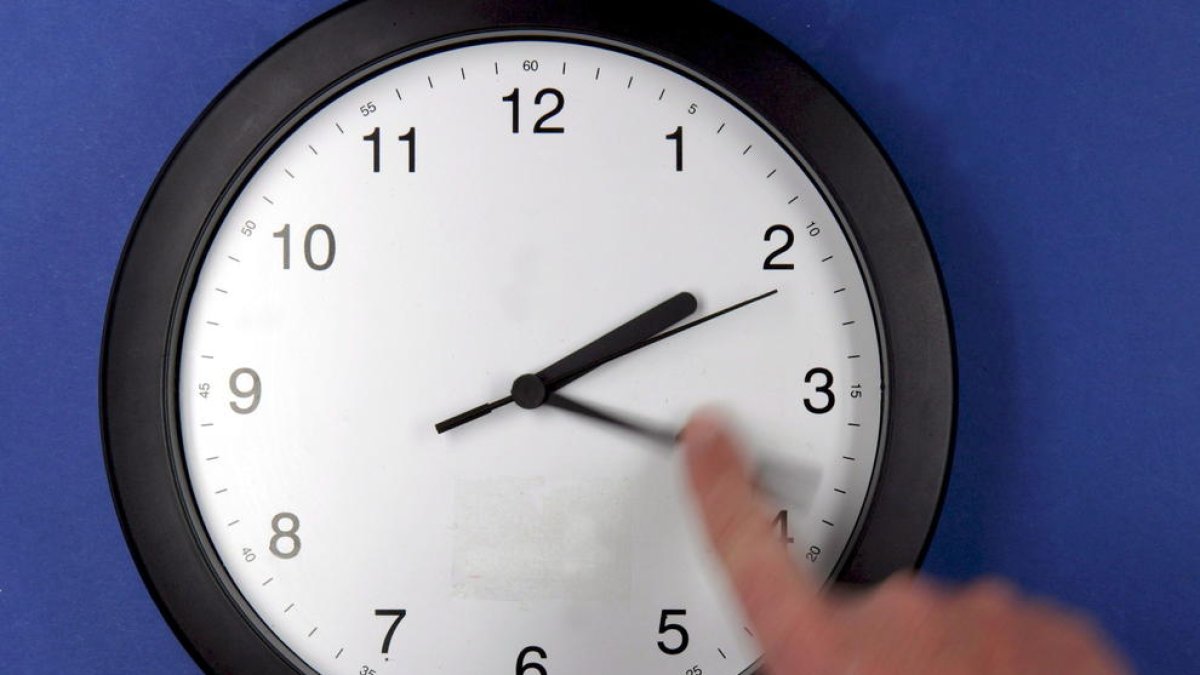 Aquest gest s’haurà de repetir per posar els rellotges a l’hora.