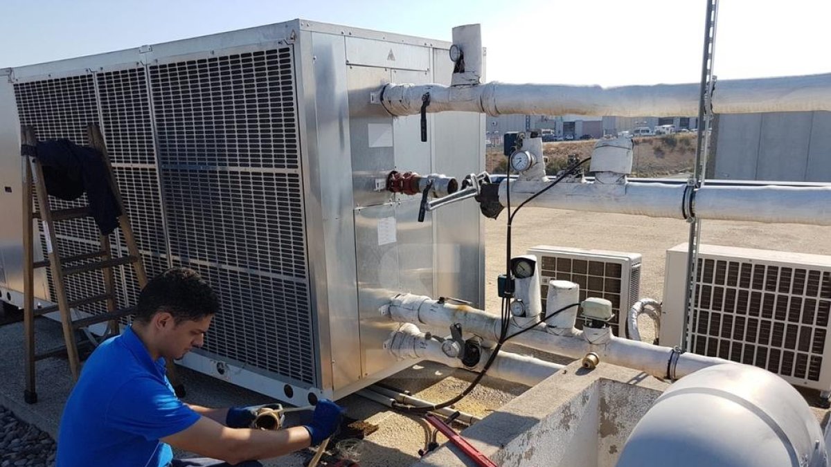 Imagen de archivo de una instalación de climatización