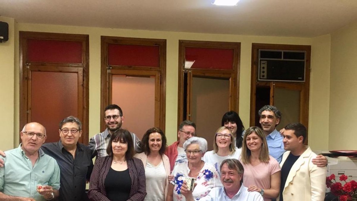 La celebración de la candidatura de Romero al conocer el resultado.