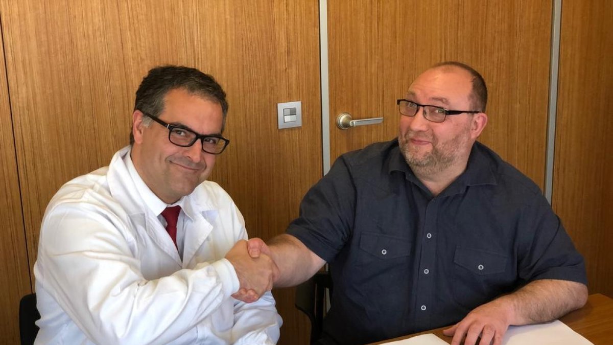 Luis ángel Rivera, director de Zucasa, y Wifredo Aubeso Aguilar, director financiero  frutos de Döhler.