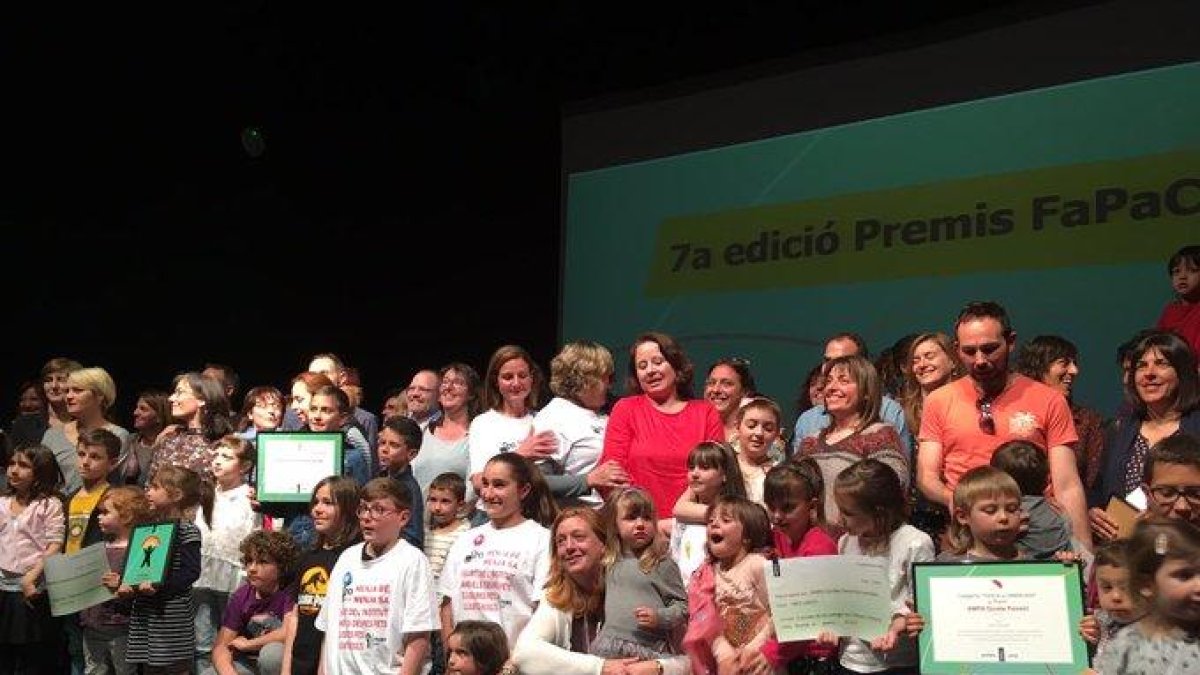 Imatge de tots els premiats en l’edició d’aquest any.