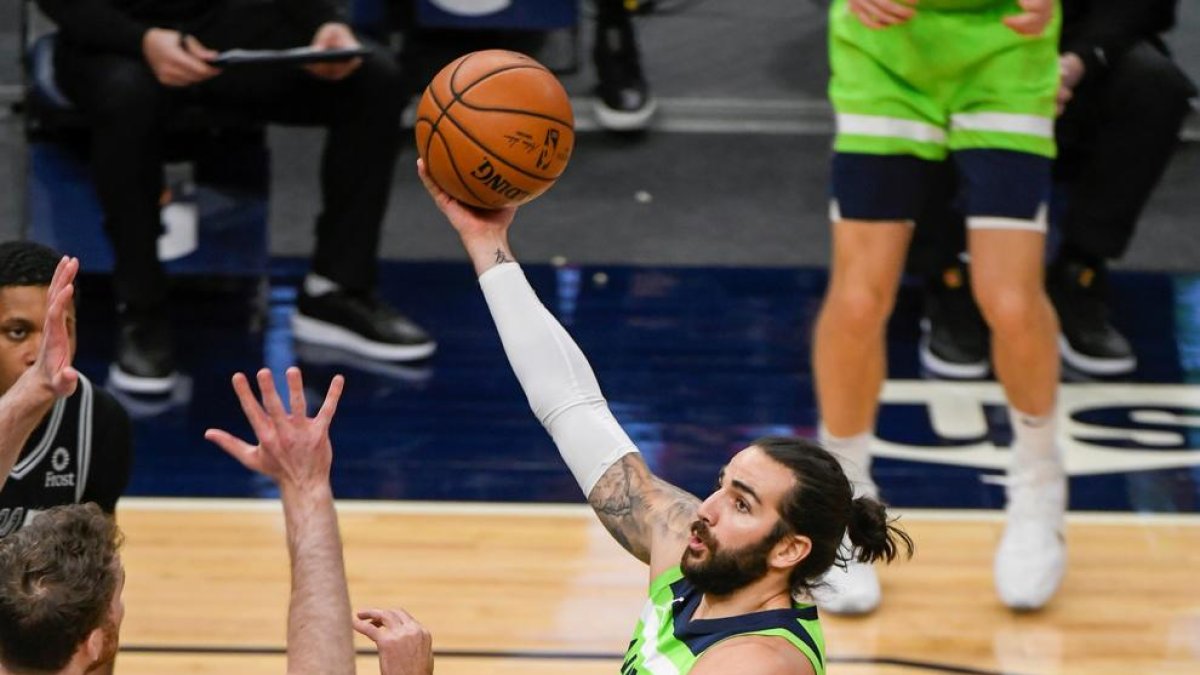 Ricky Rubio aportó 8 puntos a la victoria de los Timberwolves.