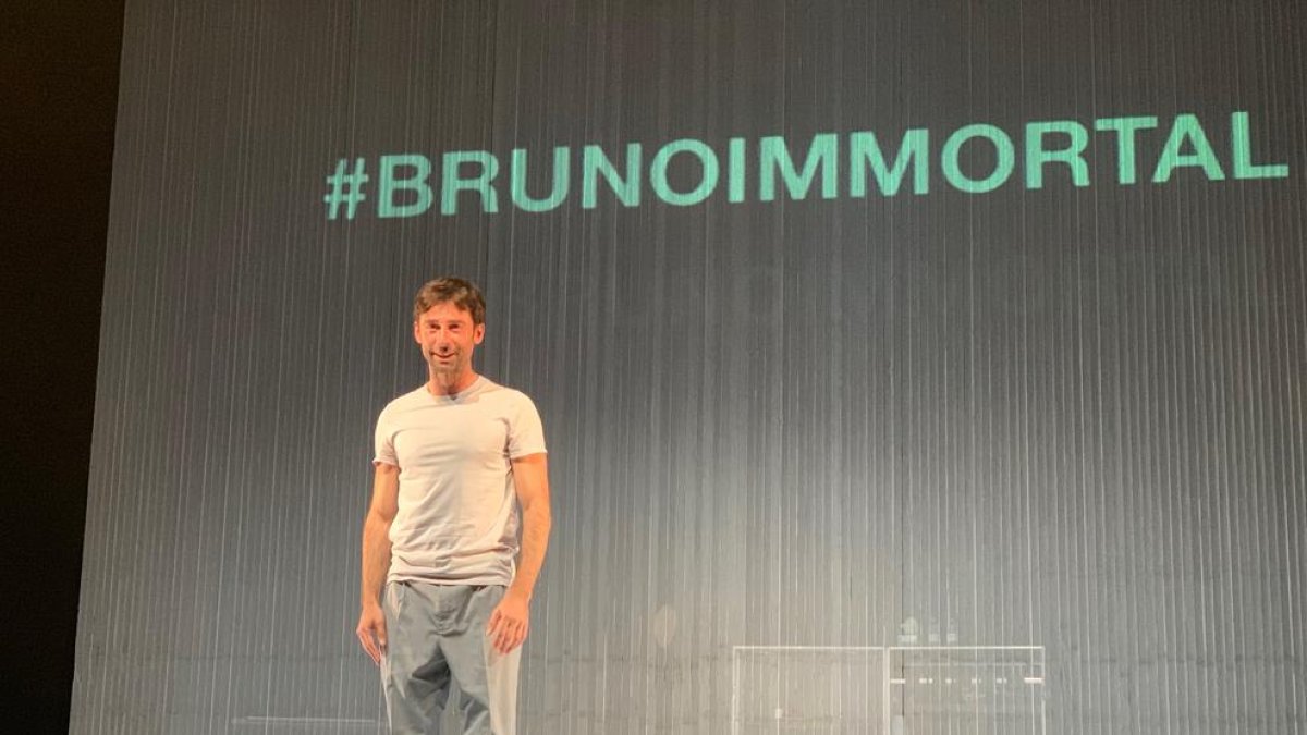 Bruno Oro, dissabte passat al Teatre Foment de Juneda.
