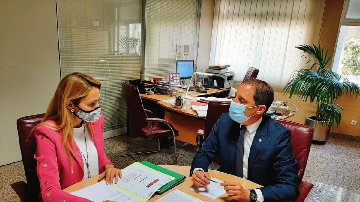 José Crespín se reunió con la directora del SEPE en Lleida.