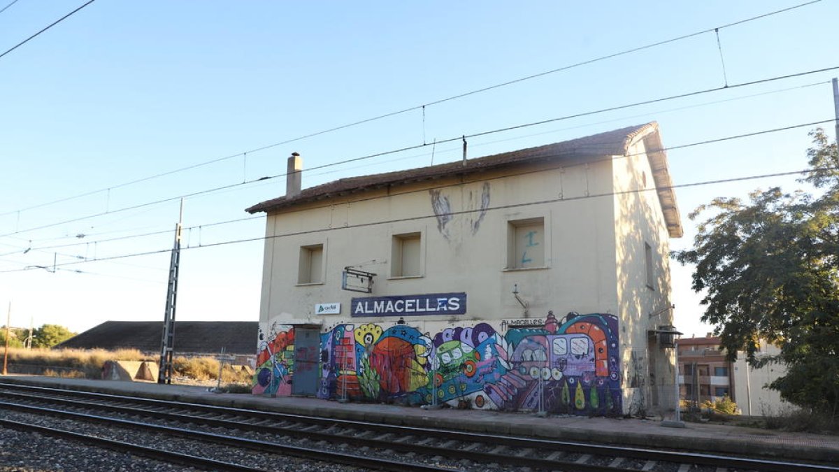 La estación de Almacelles.