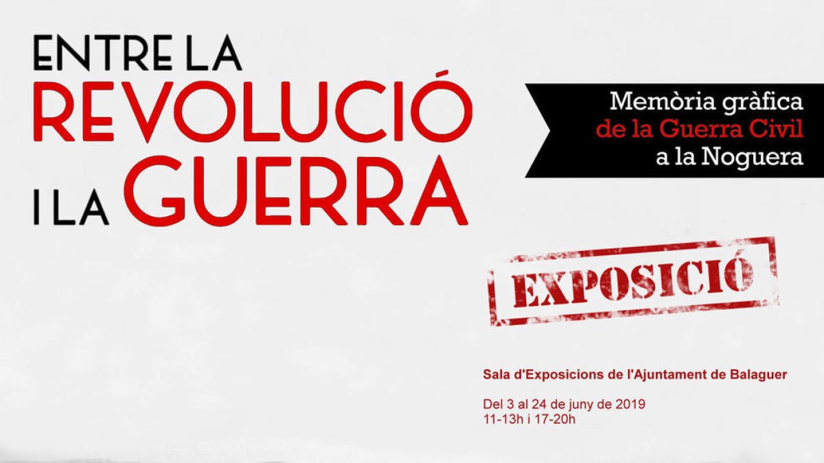 L'Arxiu Comarcal de la Noguera organitza l'exposició “Entre la Revolució i la Guerra” a Balaguer