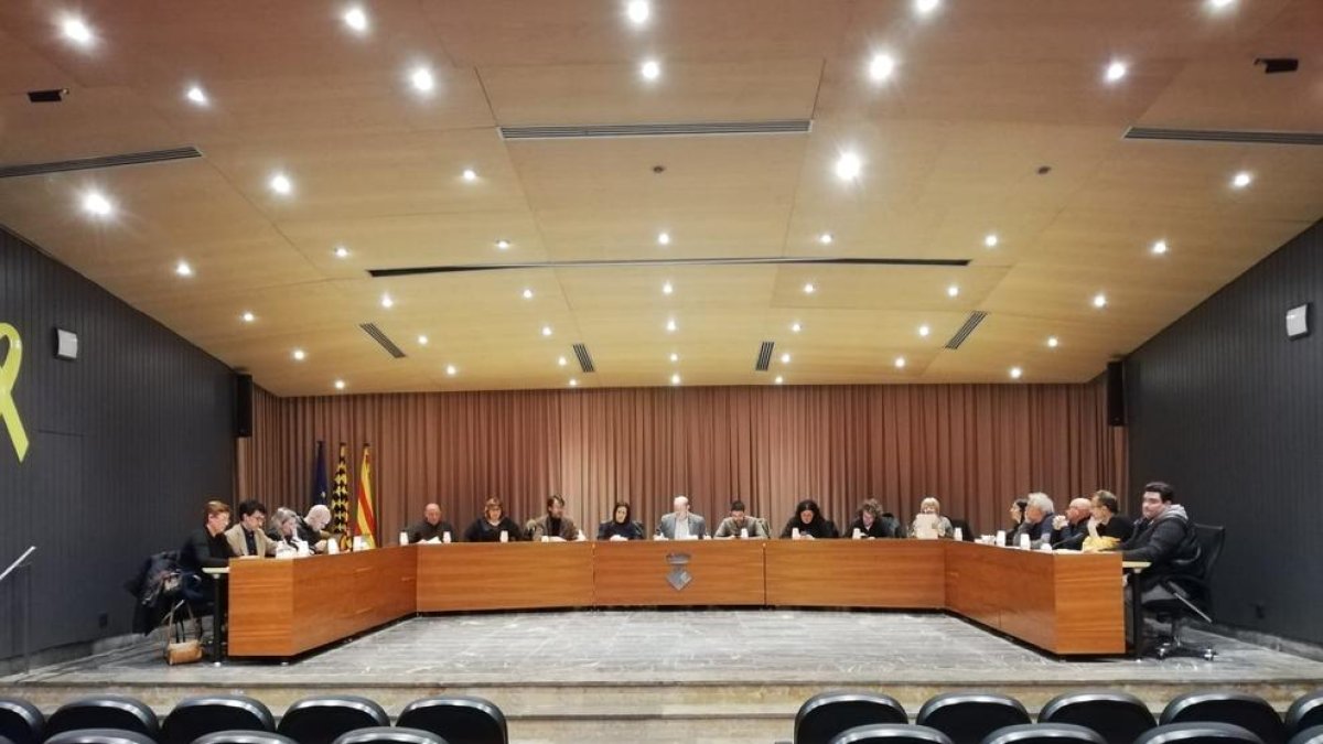 Imagen de archivo de un pleno de Balaguer.