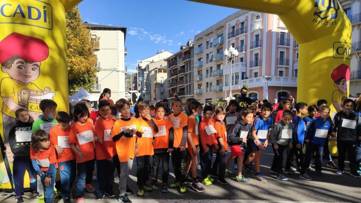 Los participantes en la competición infantil.