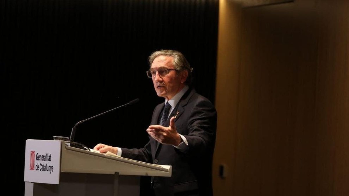 Jaume Giró va anunciar ahir el projecte per rebaixar l’IRPF, que beneficiaria el 80% dels catalans.