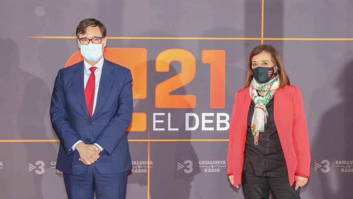 Salvador Illa va refusar fer-se una PCR abans del debat electoral a TV3