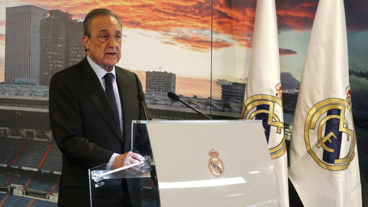 Florentino Pérez, president del Reial Madrid, en guerra amb Tebas.