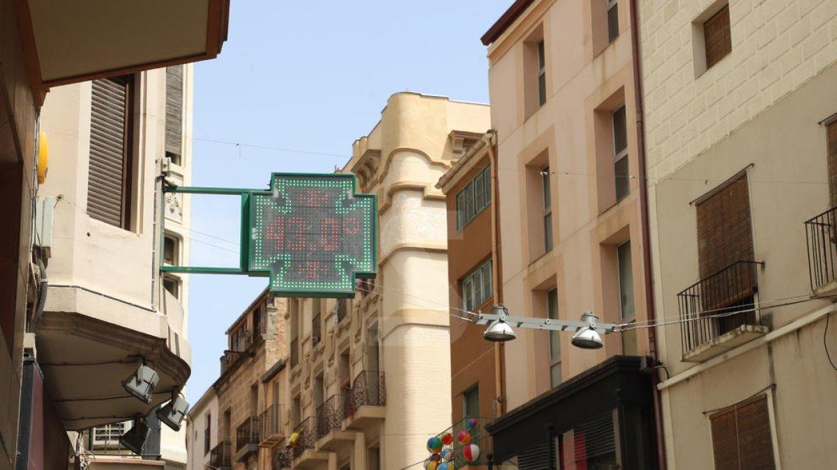 Lleida inicia l'onada de calor a 40 graus