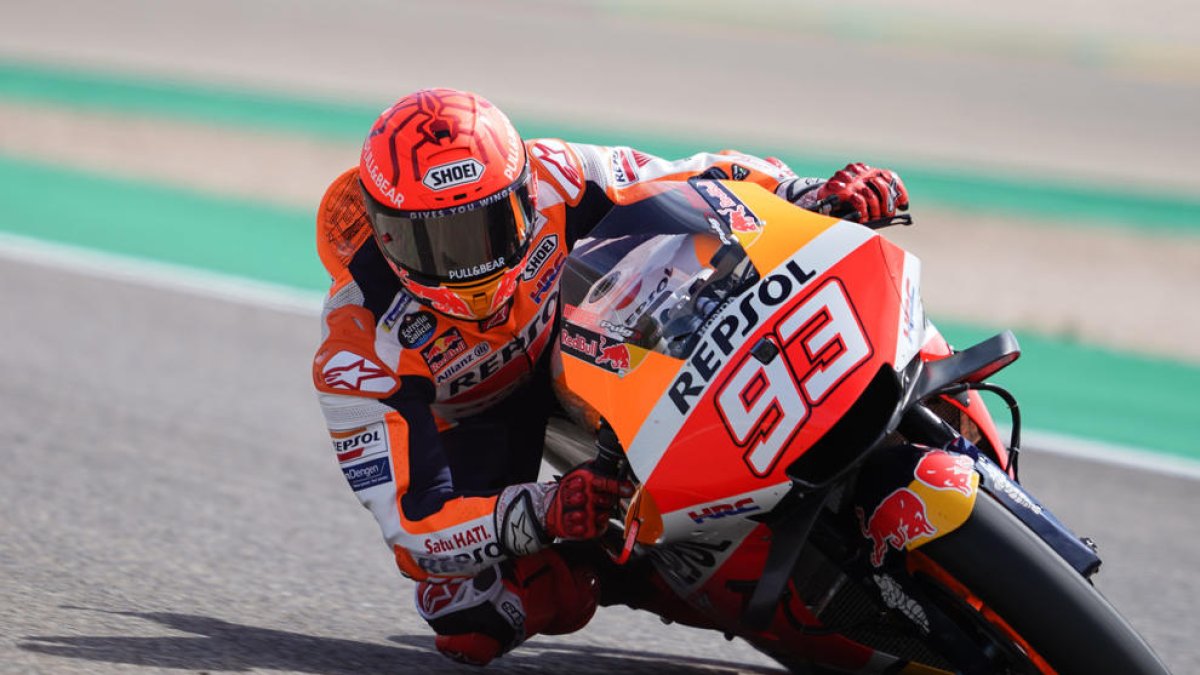 Marc Màrquez acaba segundo en el Gran Premio de Aragón