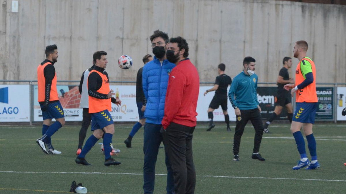 Molo i Jorge Garcés, dissabte passat a Llagostera.