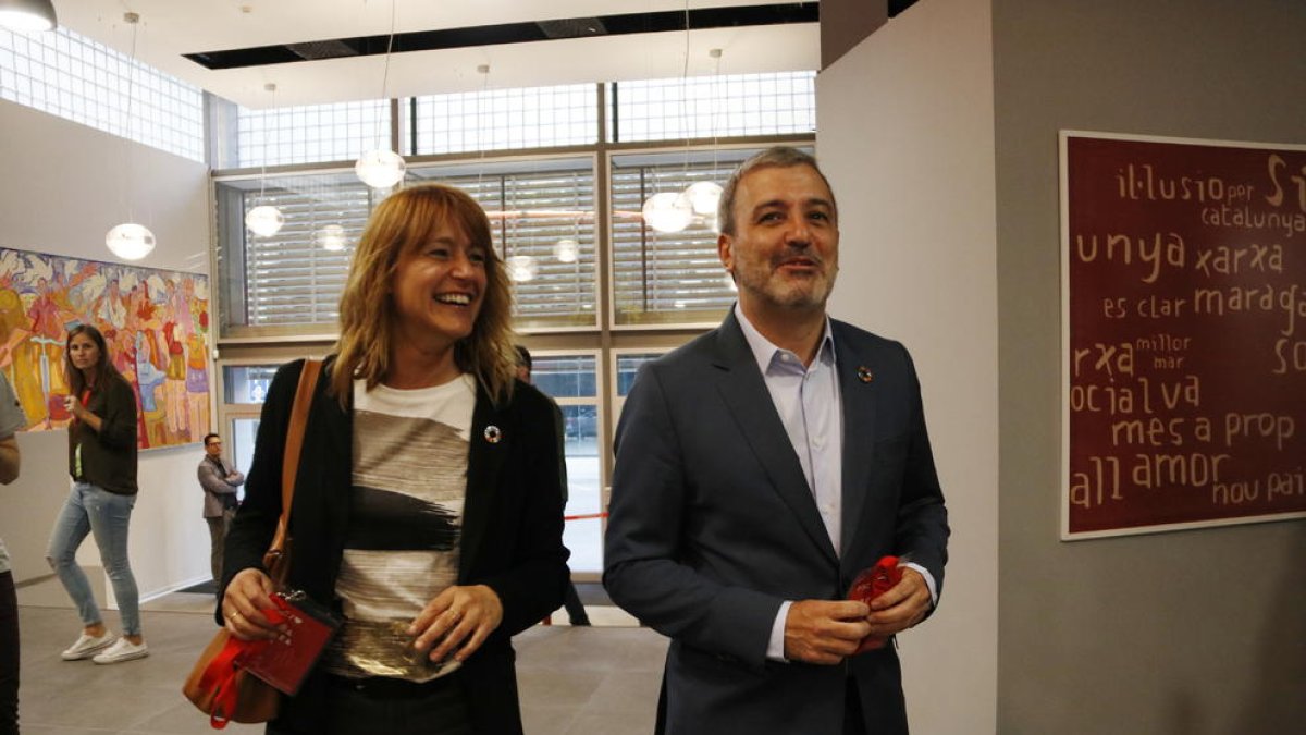 Imatge d’arxiu dels socialistes Laia Bonet i Jaume Collboni.