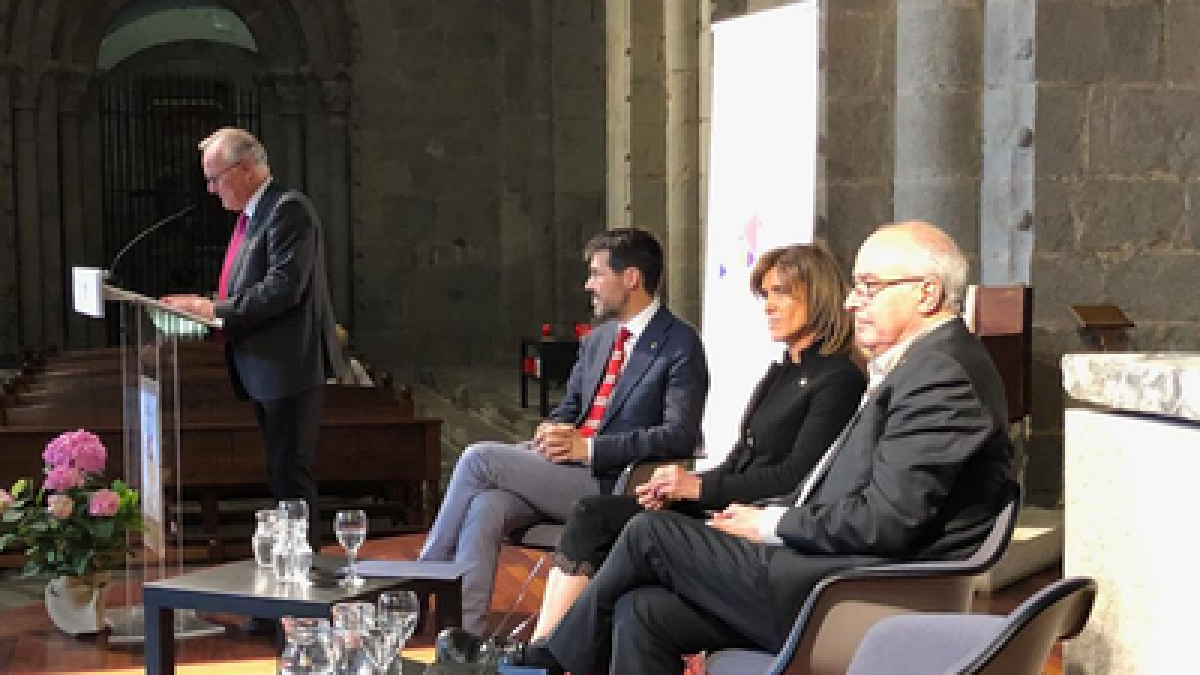 Imatge de la inauguració del Congrés Educació i Entorn.