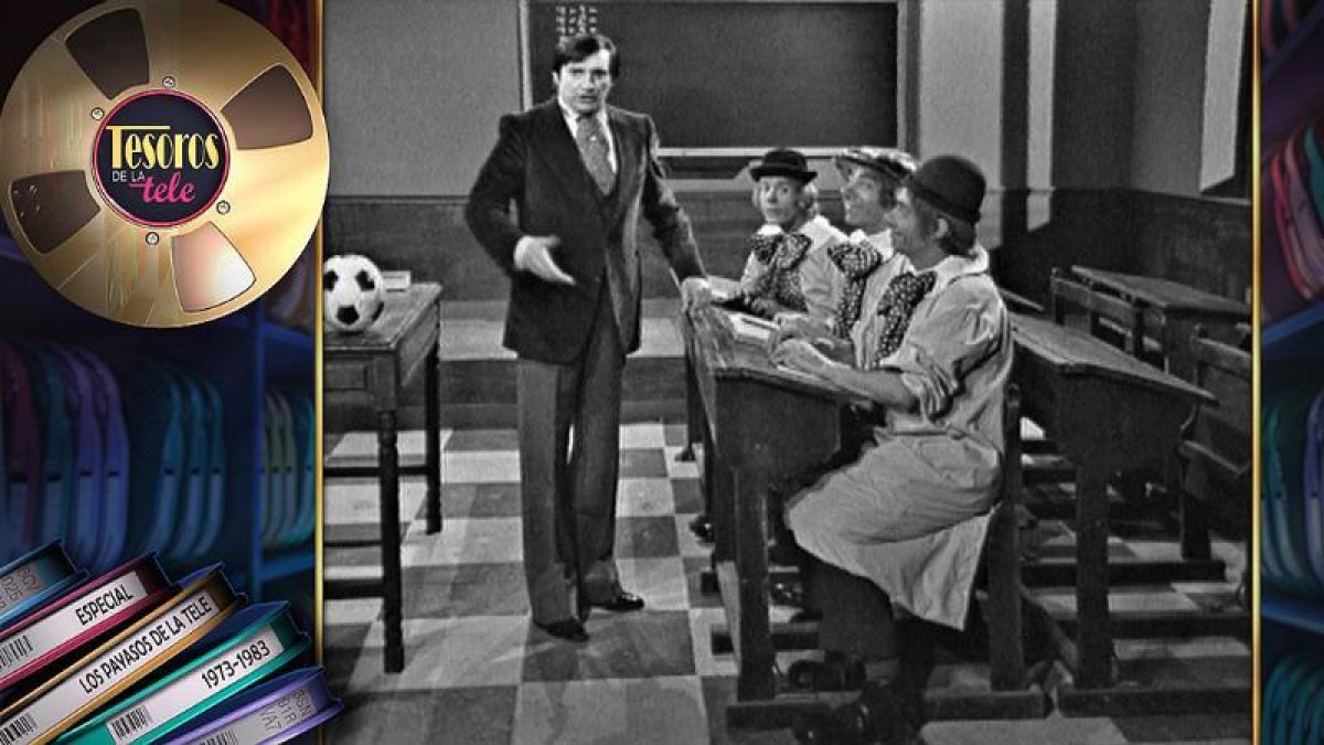 Una de les escenes de ‘Los payasos de la tele’, amb els quatre protagonistes.