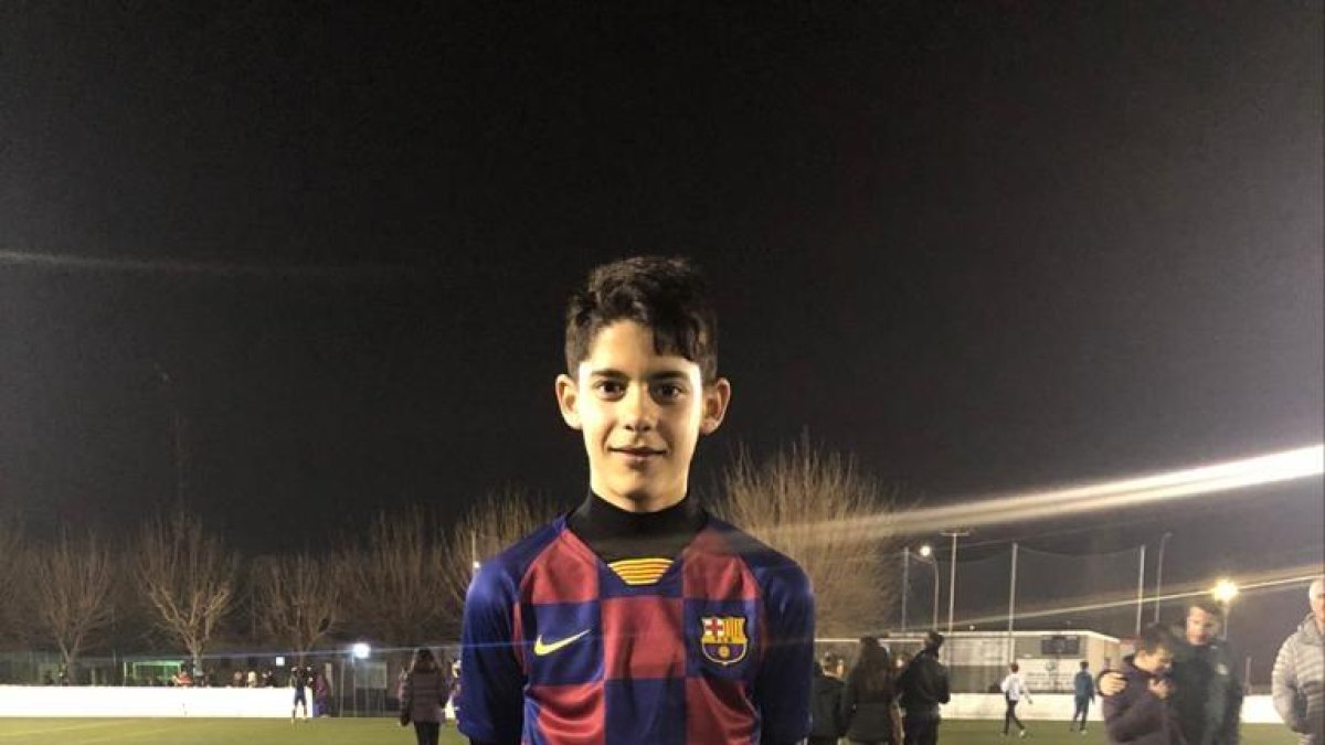 El jugador infantil Àlex Campos.
