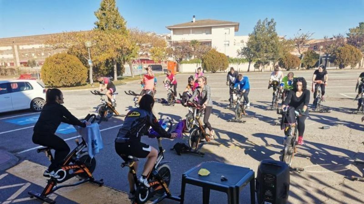 Éxito de participación en las actividades de Aitona de cara a La Marató de TV3