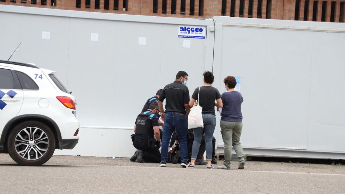 Momento en el que el joven fue arrestado.