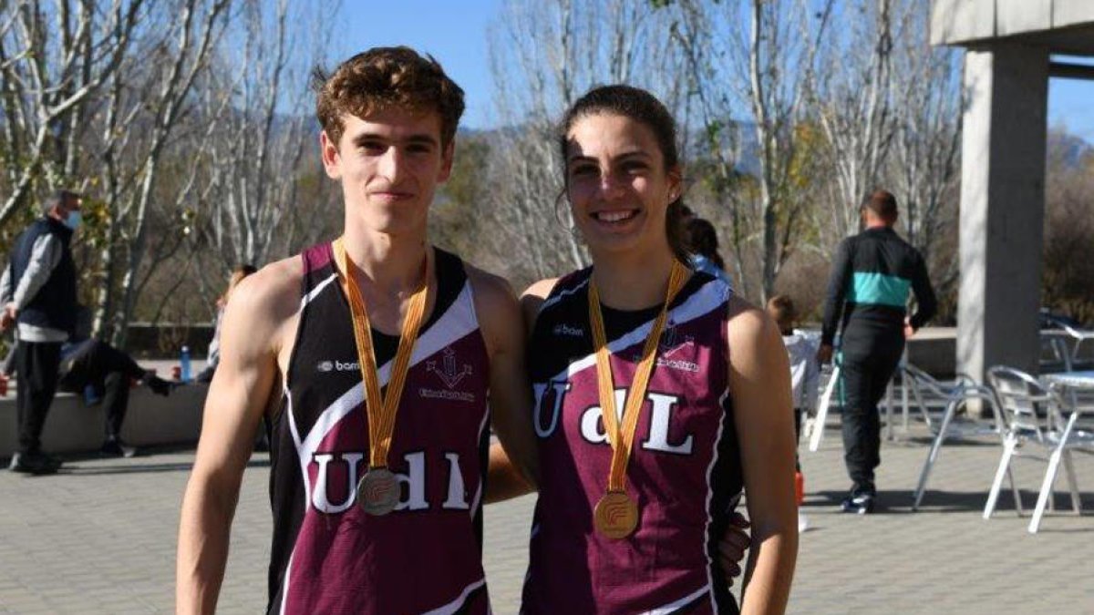 Unai Pérez i Noemí Garcia Bagué, estudiants de la UdL.