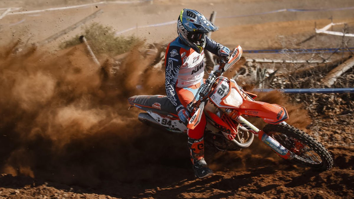 Jaume Betriu durante la prueba disputada en Antas.