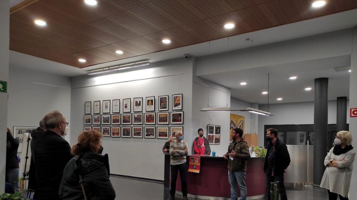 Inauguració de la mostra a la sala La Cuina del centre cultural.