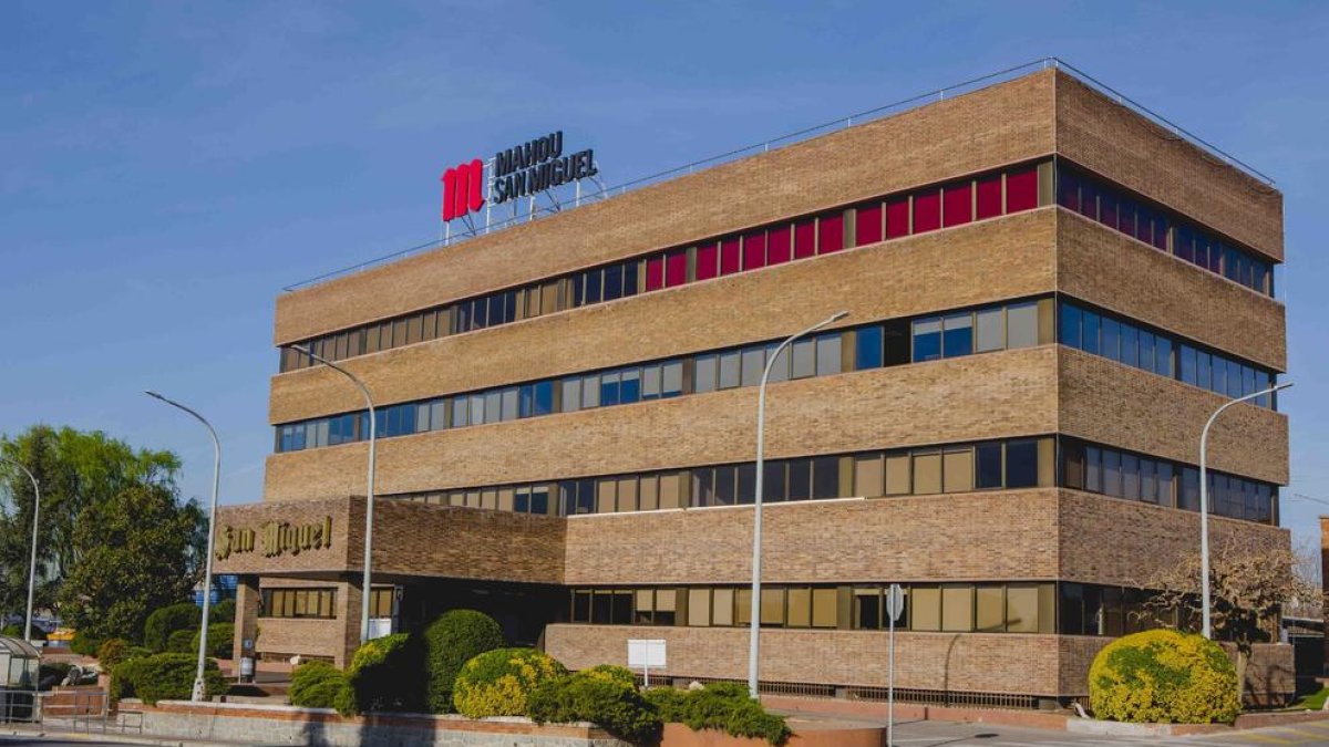 Imatge de les instal·lacions de Mahou San Miguel a Lleida.