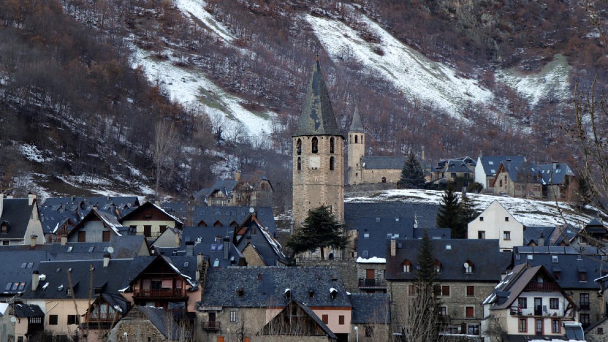 Vista de Salardú, en el municipio de Naut Aran.