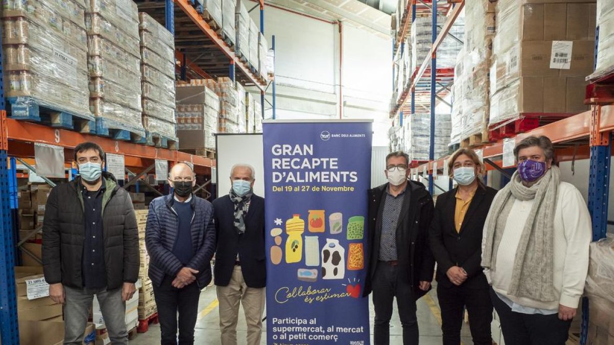 La presentación del XIII Gran Recapte, ayer en Lleida.